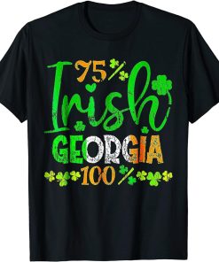 Full Of Shenanigans St Patrick"s Day Orca Fish Clovers T-Shirt